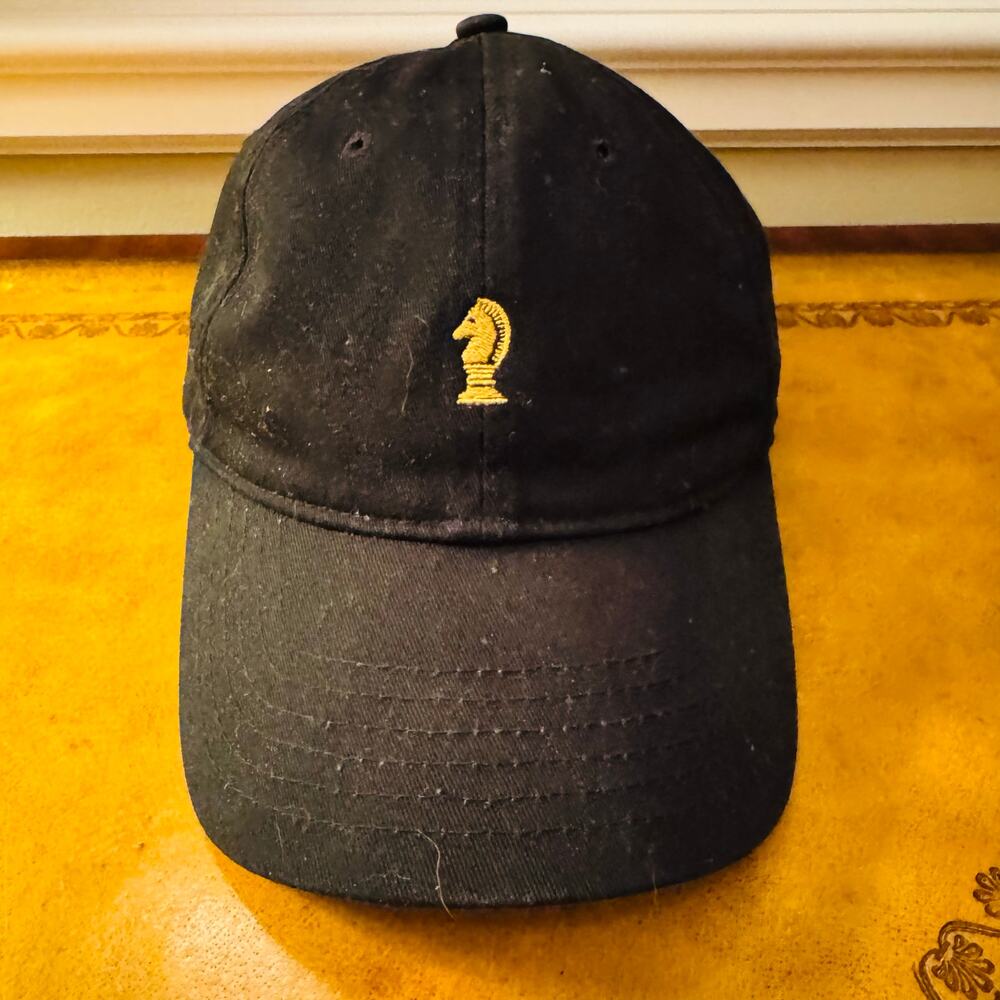 Lord Abbett Knight Chess Piece Black Adjustable Cotton Baseball Cap Hat